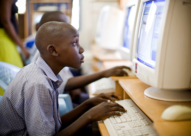 Nigerian Boy Computer